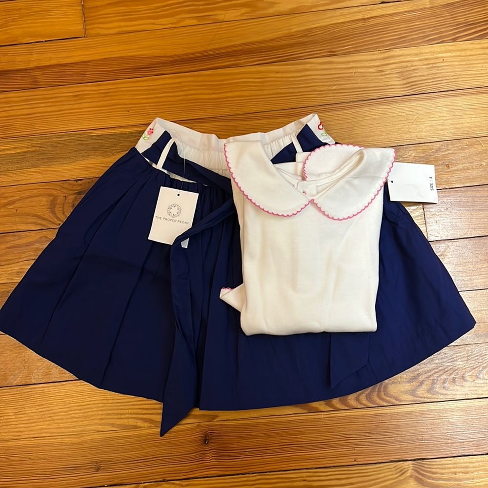 COPY - Proper peony alpine skirt and Peter Pan top, never worn
